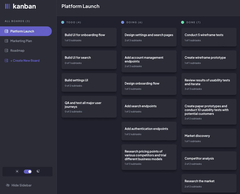 Kanban Task Manager